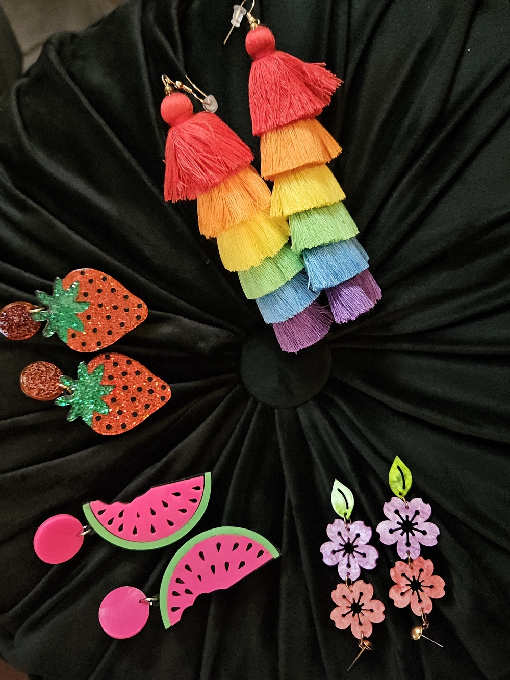 Teacher Earrings - Colorful Set of 4